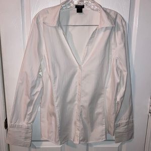 NWOT Ann Taylor White Button Down Shirt